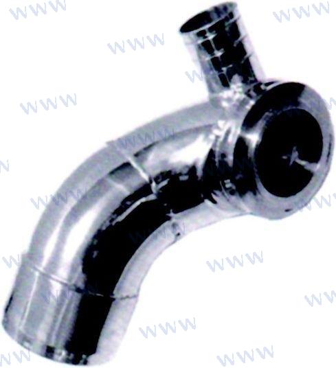 Codo de acero inoxidable para diésel Mercruiser | OEM 3093301 | D183T, D219T, D530TA | RECMAR