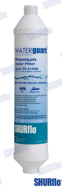 Filtre à eau en ligne avec raccord cannelé 1/2" | OEM 210BRB-A | Pompes | Sherwood