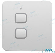 NEREIDE LIGHT SWITCH - 2 BUTTONS SILVER | OEM  2S | ELECTRICAL |