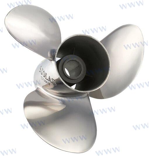 Hélice en acier inoxydable neuve Saturn | OEM 3432-133-17 | Acier inoxydable | SOLAS