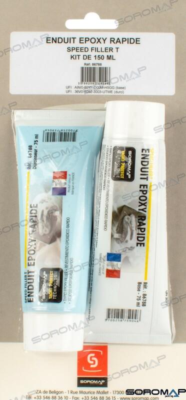 MASILLA EPOXI DE ALTA VELOCIDAD EN TUBO 150 ML | OEM 86788 | MANTENIMIENTO | SOROMAP