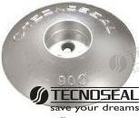 Anode simple en alliage de zinc pour gouvernail | OEM 00102 | Anodes | Tecnoseal