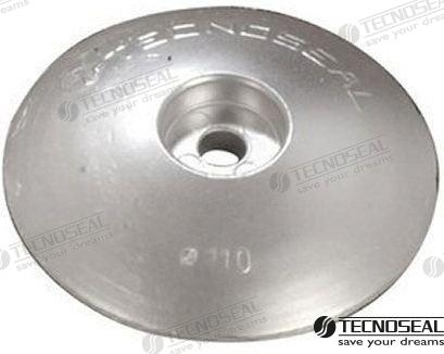 Anode simple en alliage de zinc pour gouvernail | OEM 00103 | Anodes | Tecnoseal
