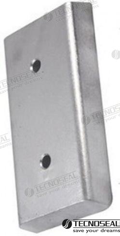 ANODE RECTANGULAR 220X100X30 | OEM  00237 | RECTANGULAR | TECNOSEAL
