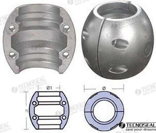 ÁNODO DE EJE DE 80 MM | OEM 00522 | EJE | TECNOSEAL