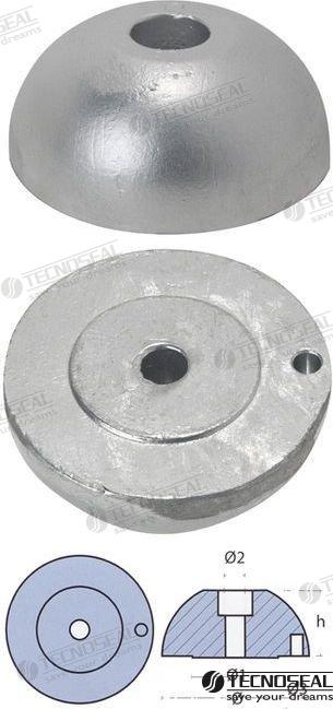 TUERCA DE HÉLICE J-PROP | OEM 01032 | ÁNODOS | TECNOSEAL