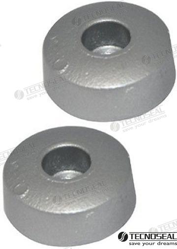 PAR DE ÁNODOS FLEXIBLES PARA LATERALES DE HÉLICE | OEM 01042 | ÁNODOS | TECNOSEAL