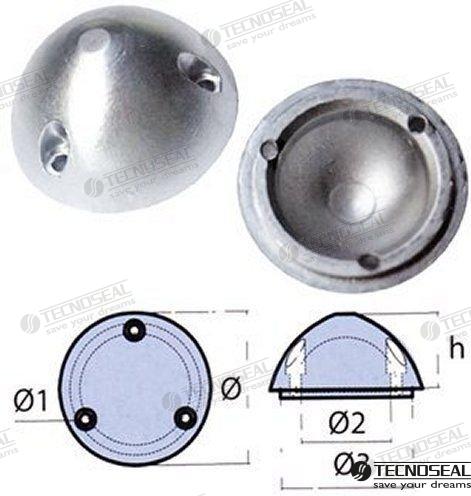 TUERCA DE HÉLICE VARIPROP 95 | OEM 01073 | ÁNODOS | TECNOSEAL