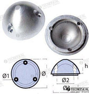 PROPELLER NUT VARIPROP 95 | OEM  01073 | ANODES | TECNOSEAL