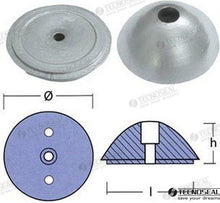 TUERCA DE HÉLICE DE PERFIL VARIABLE | OEM 01074 | ÁNODOS | TECNOSEAL