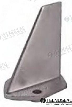 Dérive Yamaha avec trou pour Yamaha 9,9 CV 4T | OEM 01136 | Anodes | Tecnoseal