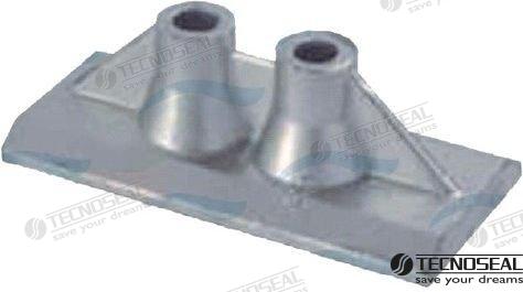 Plaque Yamaha avec trous pour Yamaha TD | OEM 01138 | Anodes | Tecnoseal