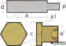 MERCRUISER ANODI CUMMINS DIA 16 CON TAPPO | OEM 02044T | ANODOS | TECNOSEAL