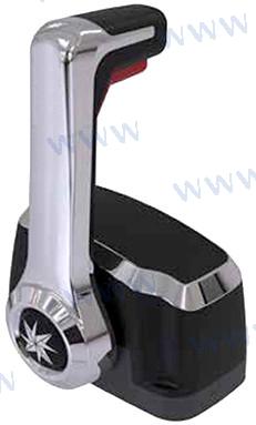 CONTROL DE MONTAJE SUPERIOR INDIVIDUAL CROMADO CON NEUTRO | OEM 8150P | CABLES | SEASTAR SOLUTIONS