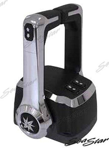 CONTROL DOBLE DE MONTAJE SUPERIOR CROMADO CON T&amp;T | OEM 8242P | CABLES | SOLUCIONES SEASTAR