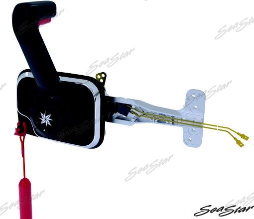 CONTROL LATERAL NEGRO CON APAGADO DEL MOTOR | OEM 8550P | CABLES | SEASTAR SOLUTIONS