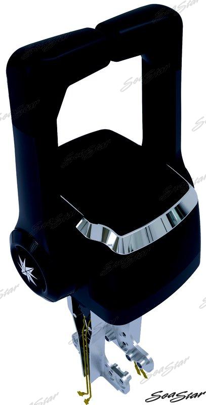 CONSOLA DOBLE DE MONTAJE SUPERIOR NEGRA | OEM 8740P | CABLES | SOLUCIONES SEASTAR