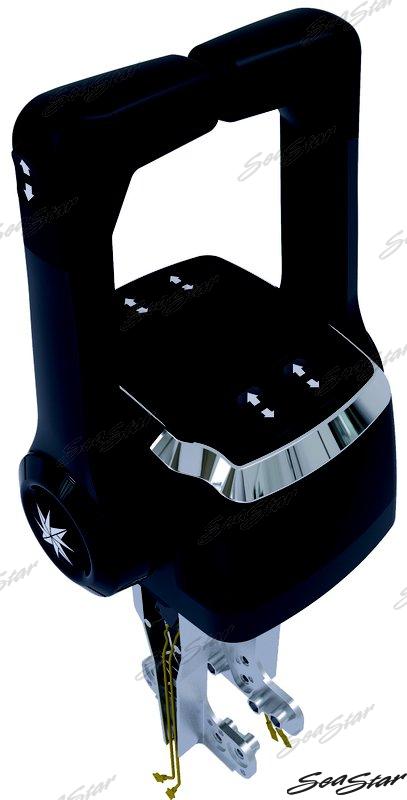 CONSOLA DOBLE DE MONTAJE SUPERIOR NEGRA T&amp;T | OEM 8742P | CABLES | SOLUCIONES SEASTAR