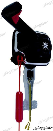 CONSOLA CENTRAL CON MONTAJE DE PUERTO NEGRO CON MOTOR | OEM 8850P | CABLES | SEASTAR SOLUTIONS