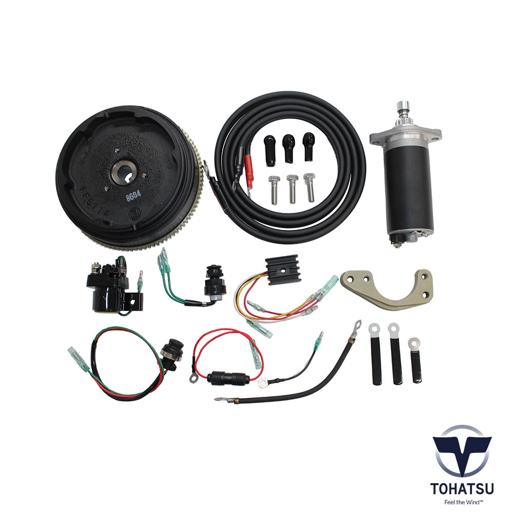 Kit de démarrage électrique (F) pour moteur TOHATSU MFS25/30C (4 temps) | 3NV-76300-3 | Pièces détachées TOHATSU