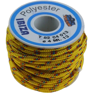 CUERDA TRENZADA DE POLIÉSTER DE 4 MM. AMARILLA IBIZA | OEM 60152 | GUARDABARROS | GOLDENSHIP