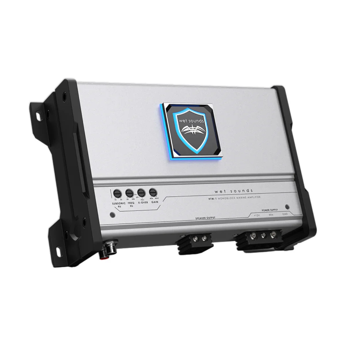 Monoblock Amplifier Wet Sounds HTM-1 Genuine, Class-D Full-Range 1200W RMS, OEM HTM-1 / SKU WETHTM-1