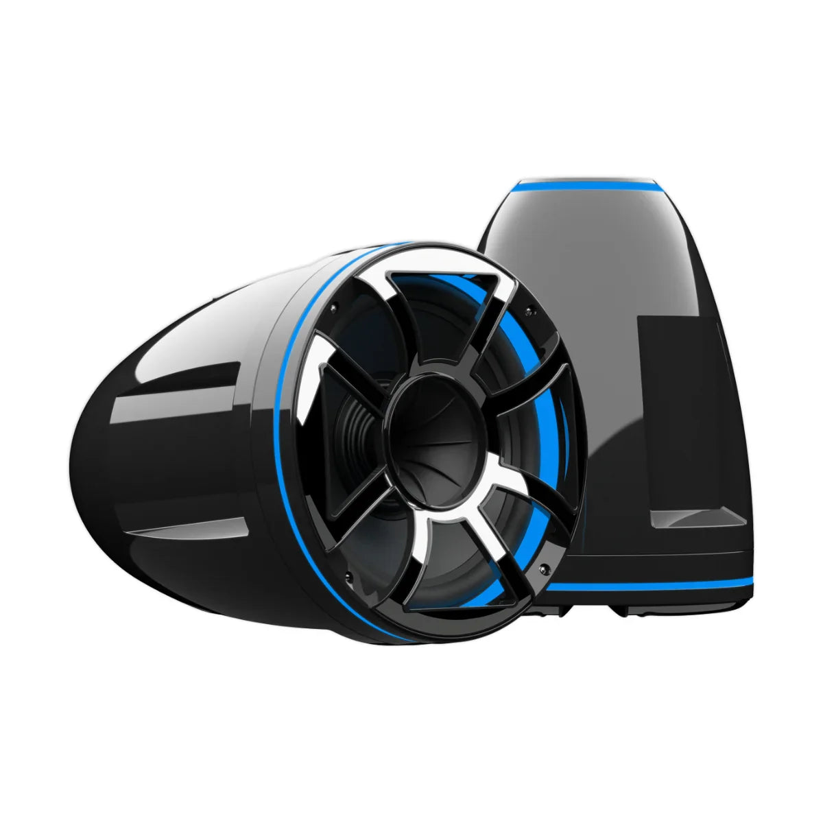 Wet Sounds REV HD 12" Black Tower Speakers (Pair) w/ RGB, OEM REV 12 HD XS-B-X