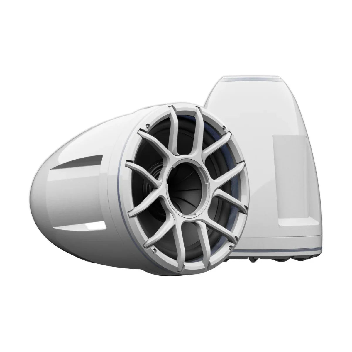 12" Tower Speaker Pair Wet Sounds REV 12 HD White, 400W RMS 4Ω RGB, OEM REV 12 HD XZ-W-X