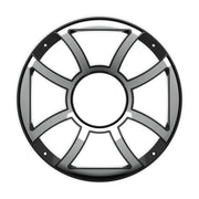 Tower Speaker Grille Pair Wet Sounds REV 12 HD XS Black w/ Stainless Inlay, OEM REV 12 HD XS-B GRILLE