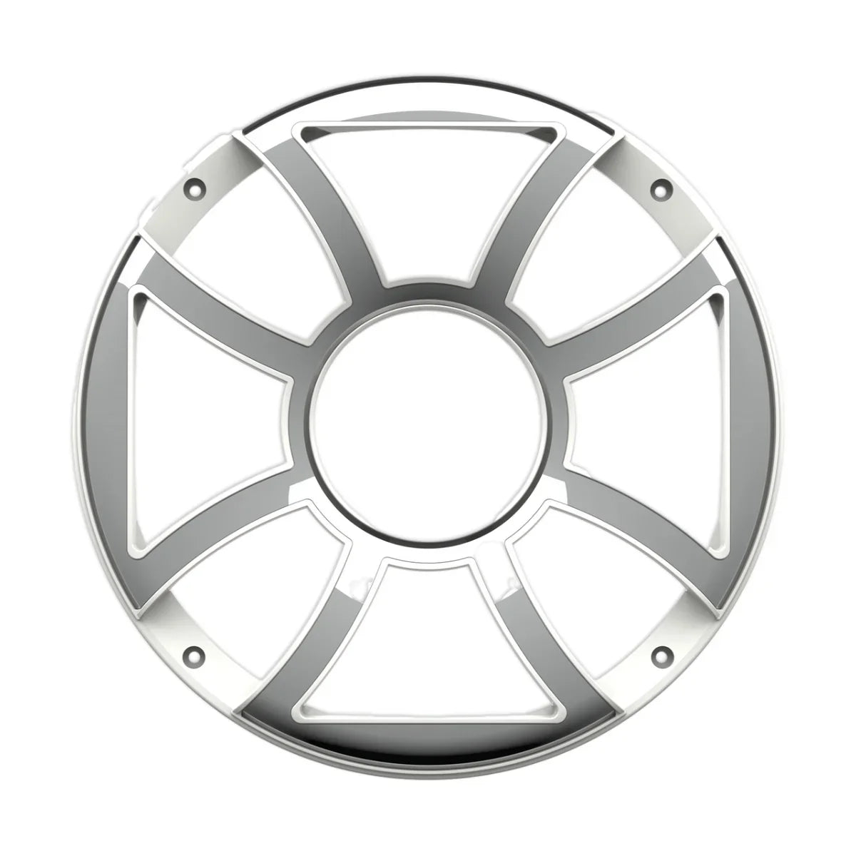 Speaker Grille Pair, Wet Sounds REV 12 HD XS White/Stainless, OEM REV 12 HD XS-W GRILLE