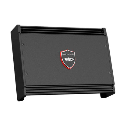 Image of a marine amplifier on a white background.