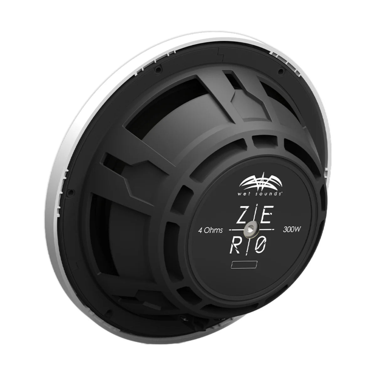 Image of a Wetsounds marine subwoofer speaker on a white background.