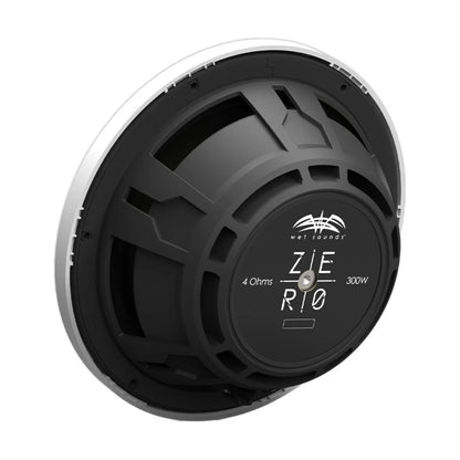 Image of a Wetsounds marine subwoofer speaker on a white background.