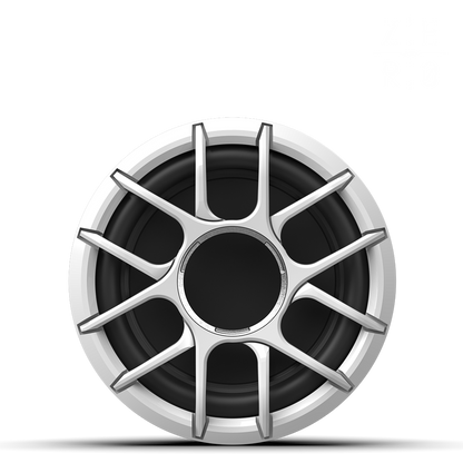 Subwoofer marino ZERO 10 S4 XZ-W | Wet Sounds Zero Series™ de 10 pulgadas, 4 Ω, caja sellada de alta potencia con rejilla XZ blanca