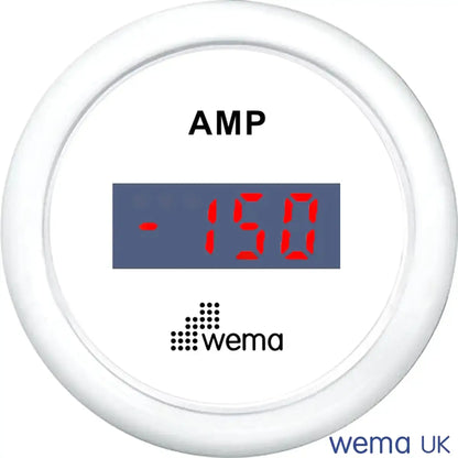 Ammeter Sensor and Gauge | Wema UK | SKUs 110637+ - White, White - Wema UK marine part