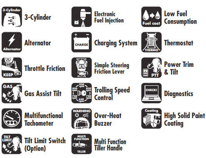 Moteur hors-bord 4 temps TOHATSU MFS50A | 50 ch