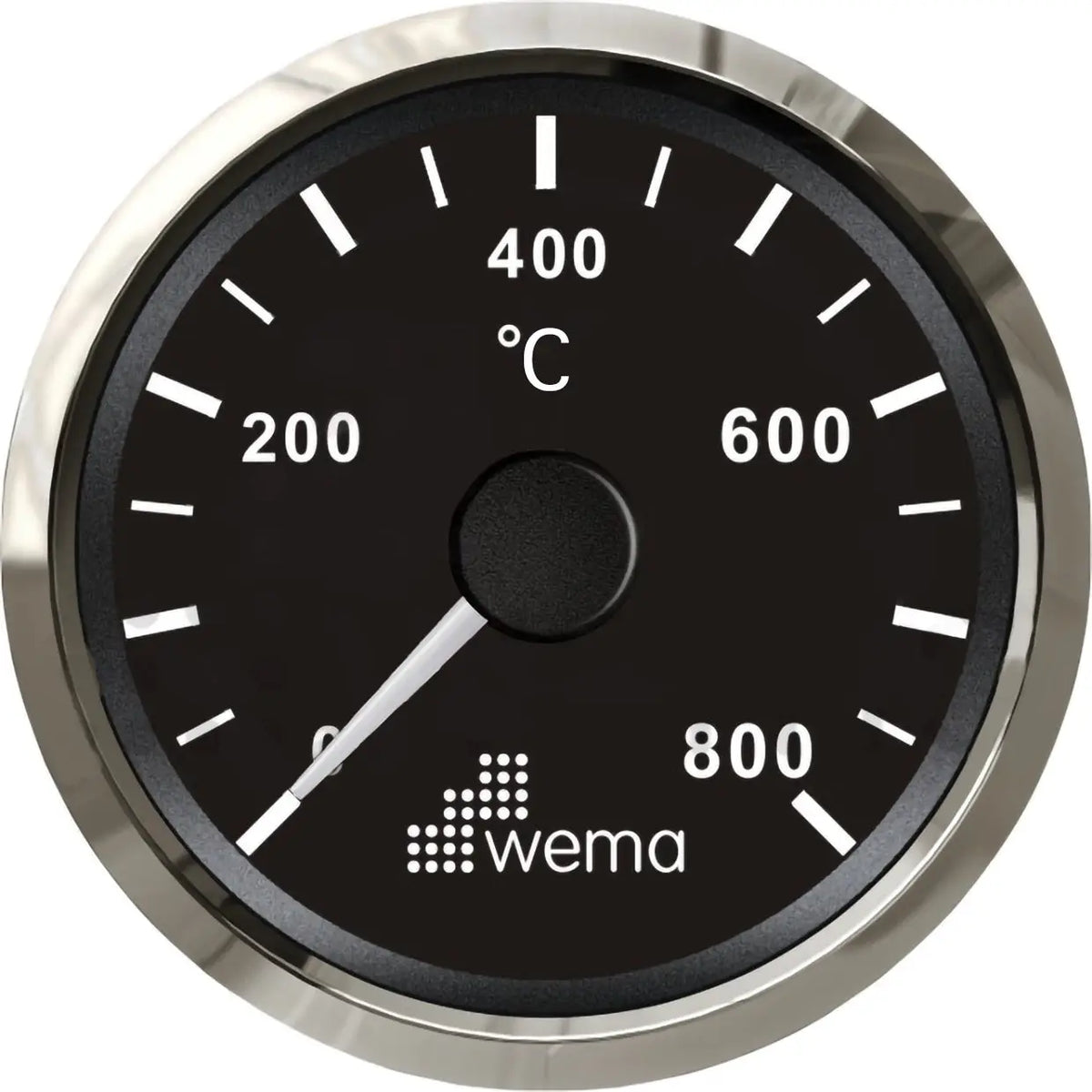 Exhaust Temperature Gauge | Wema UK | SKUs 110647+ - Black, Stainless - Wema UK marine part