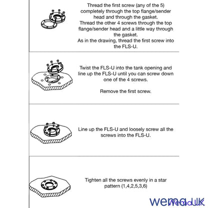 FLS-U Tank Fitting Under-Ring | Wema UK | SKU 163303 - Wema UK marine part