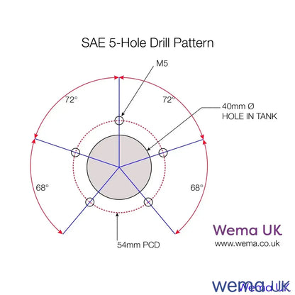 FLS-U Tank Fitting Under-Ring | Wema UK | SKU 163303 - Wema UK marine part