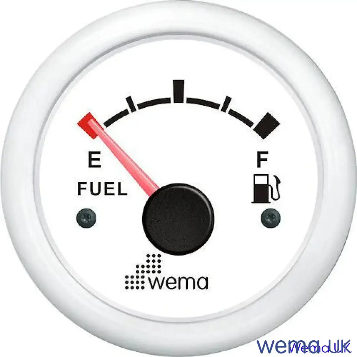 Fuel Level Gauge - 0-190/240-30 Ohm | Wema UK | SKUs 110620+ - White, White, American (240-30ohms) - Wema UK marine part