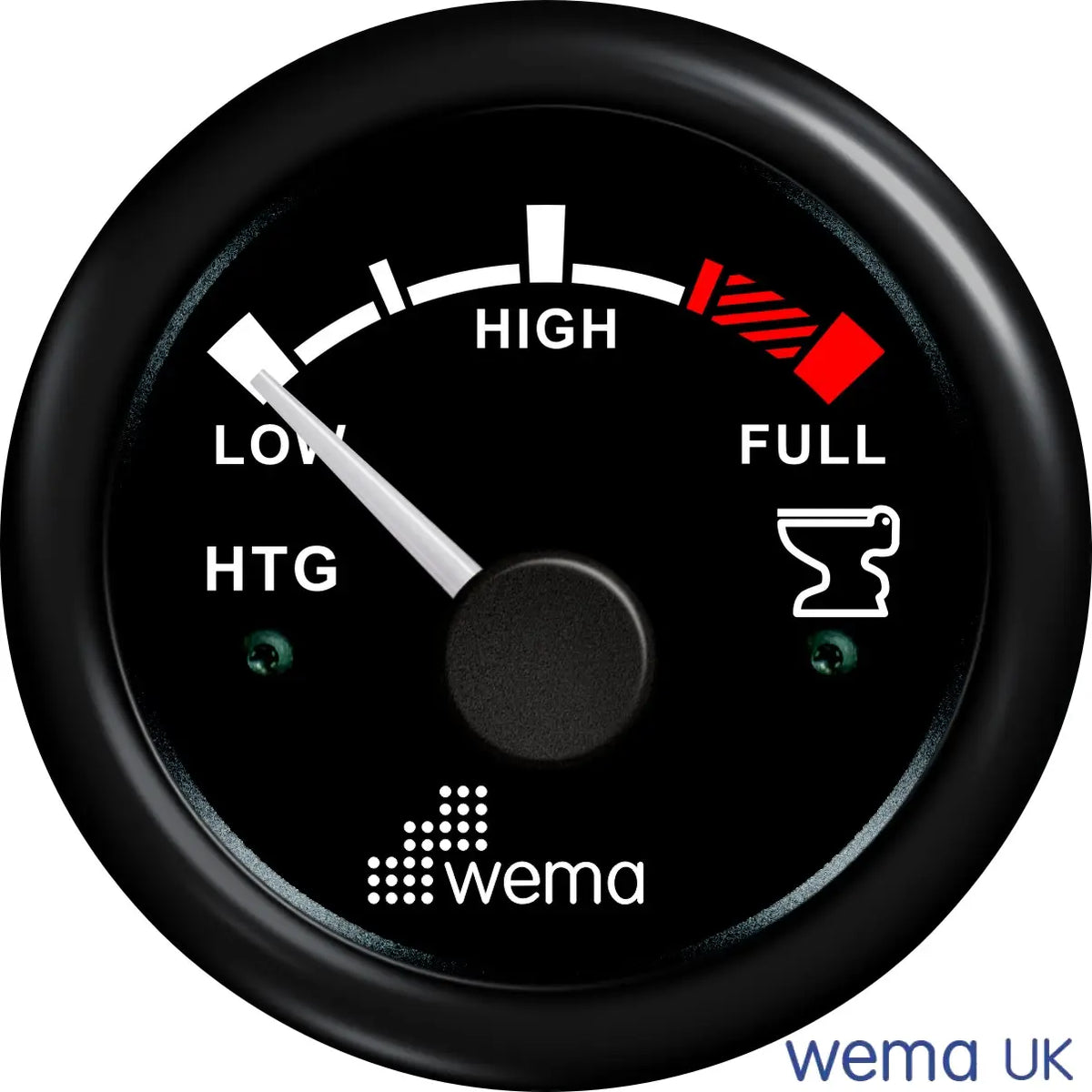 Holding Tank Level Gauge | Wema UK | SKUs 110697+ - Black, Black - Wema UK marine part