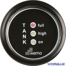 LED 3-Light Gauge (ISS) | Wema UK | SKUs 110691+ - Black, Black - Wema UK marine part