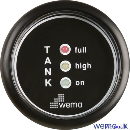 LED 3-Light Gauge (ISS) | Wema UK | SKUs 110691+ - Black, Black - Wema UK marine part