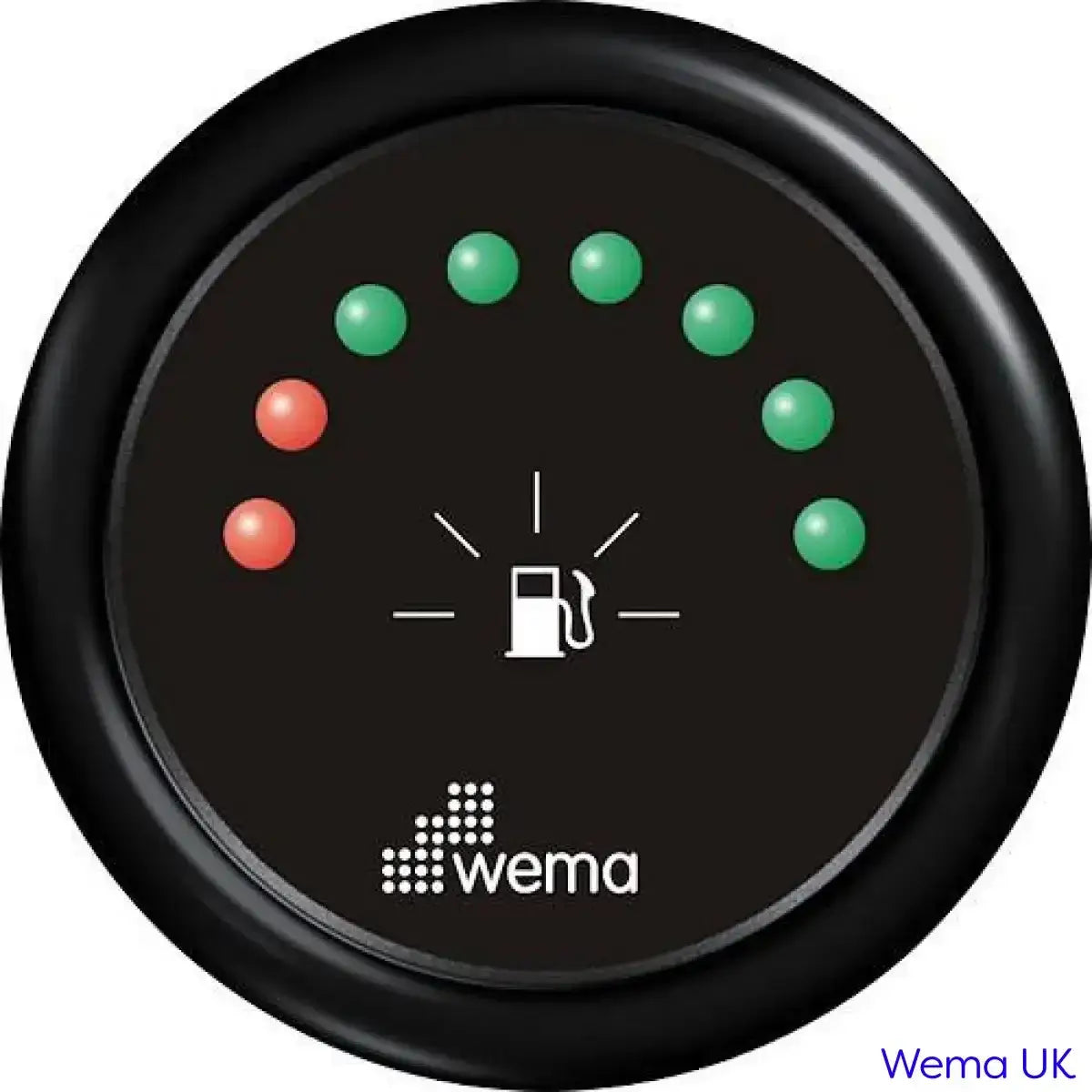 LED Level Gauge - 0-190 Ohm | Wema UK | SKUs 110333+ - Fuel, Black, 0-190 ohms - Wema UK marine part