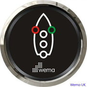 Navigation Light Gauge | Wema UK | SKUs 110653+ - Black, Stainless - Wema UK marine part
