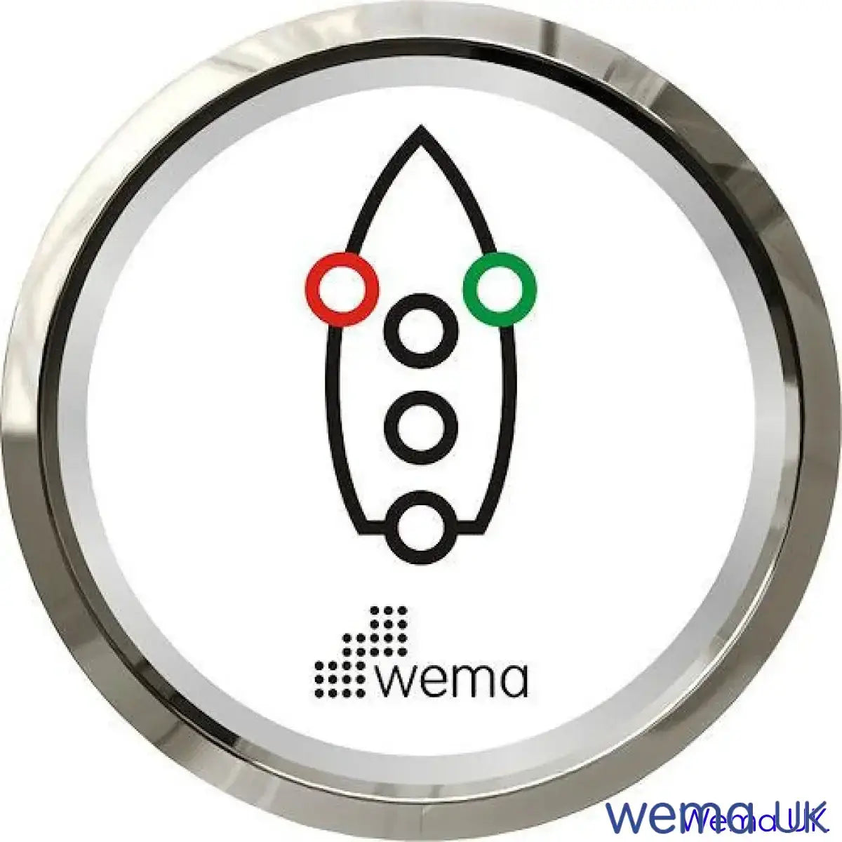 Navigation Light Gauge | Wema UK | SKUs 110653+ - White, Stainless - Wema UK marine part