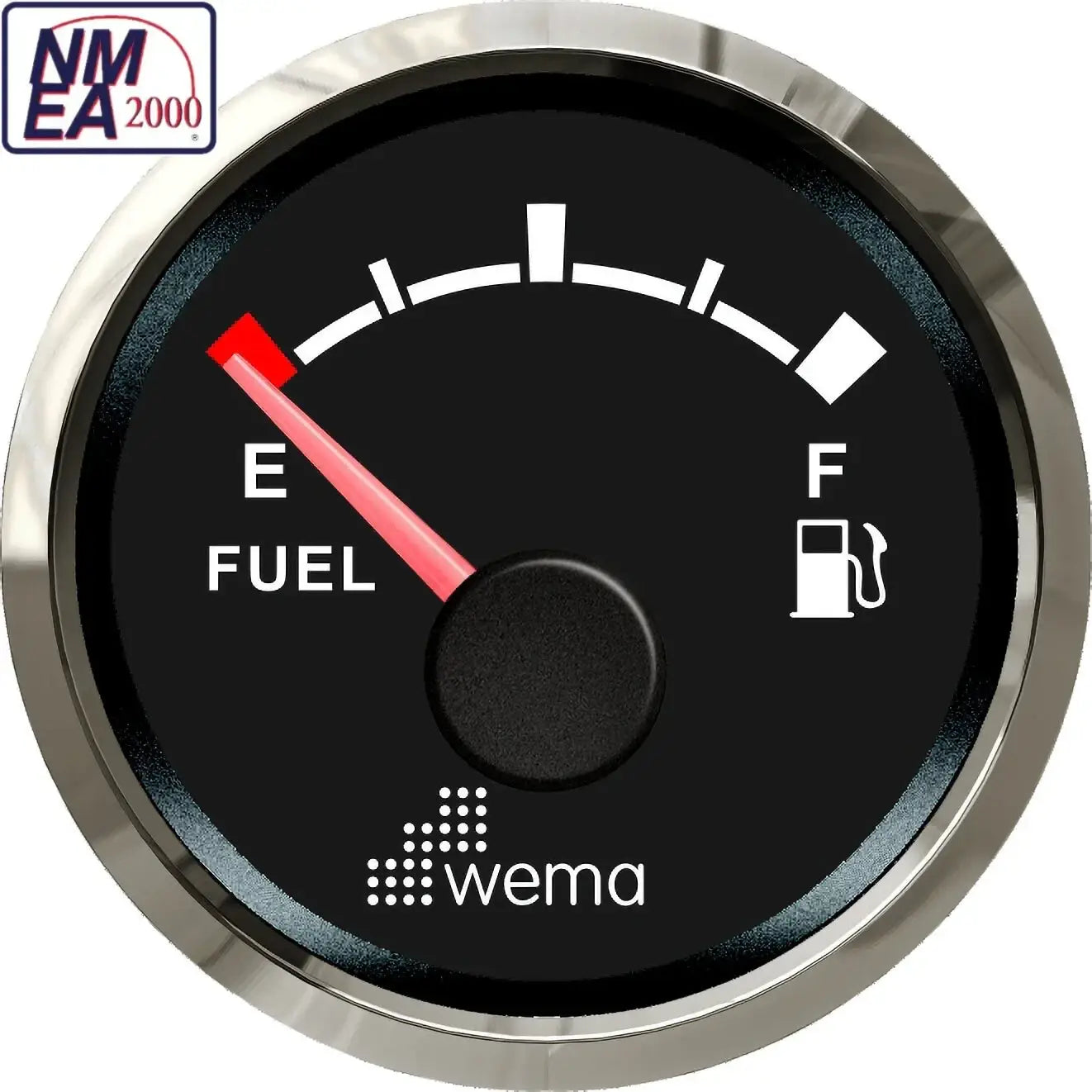NMEA 2000 52mm Gauge | Wema UK | SKUs 210620+ - Fuel, Black / Silver - Wema UK marine part
