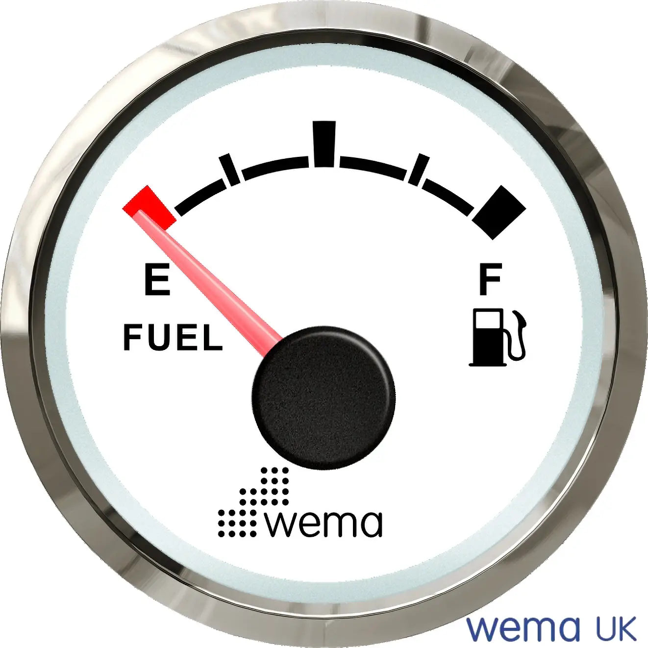 NMEA 2000 52mm Gauge | Wema UK | SKUs 210620+ - Fuel, White / Silver - Wema UK marine part