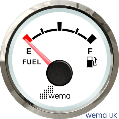 NMEA 2000 52mm Gauge | Wema UK | SKUs 210620+ - Fuel, White / Silver - Wema UK marine part