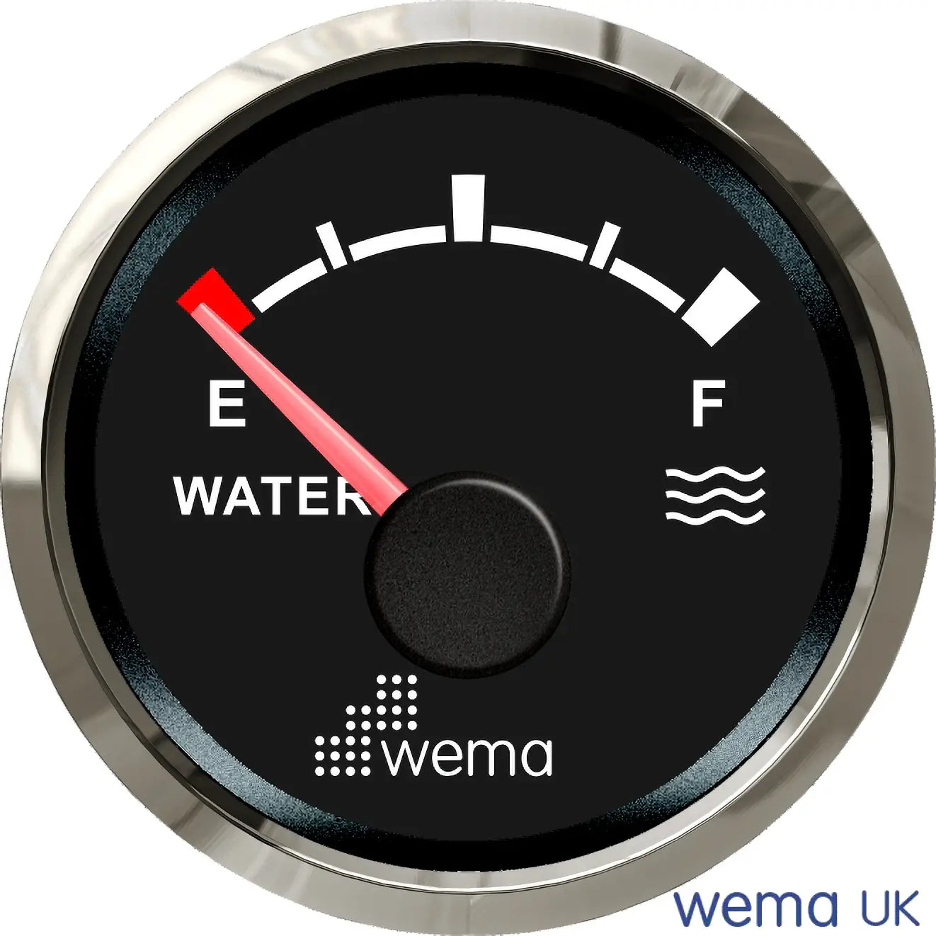 NMEA 2000 52mm Gauge | Wema UK | SKUs 210620+ - Water Level, Black / Silver - Wema UK marine part